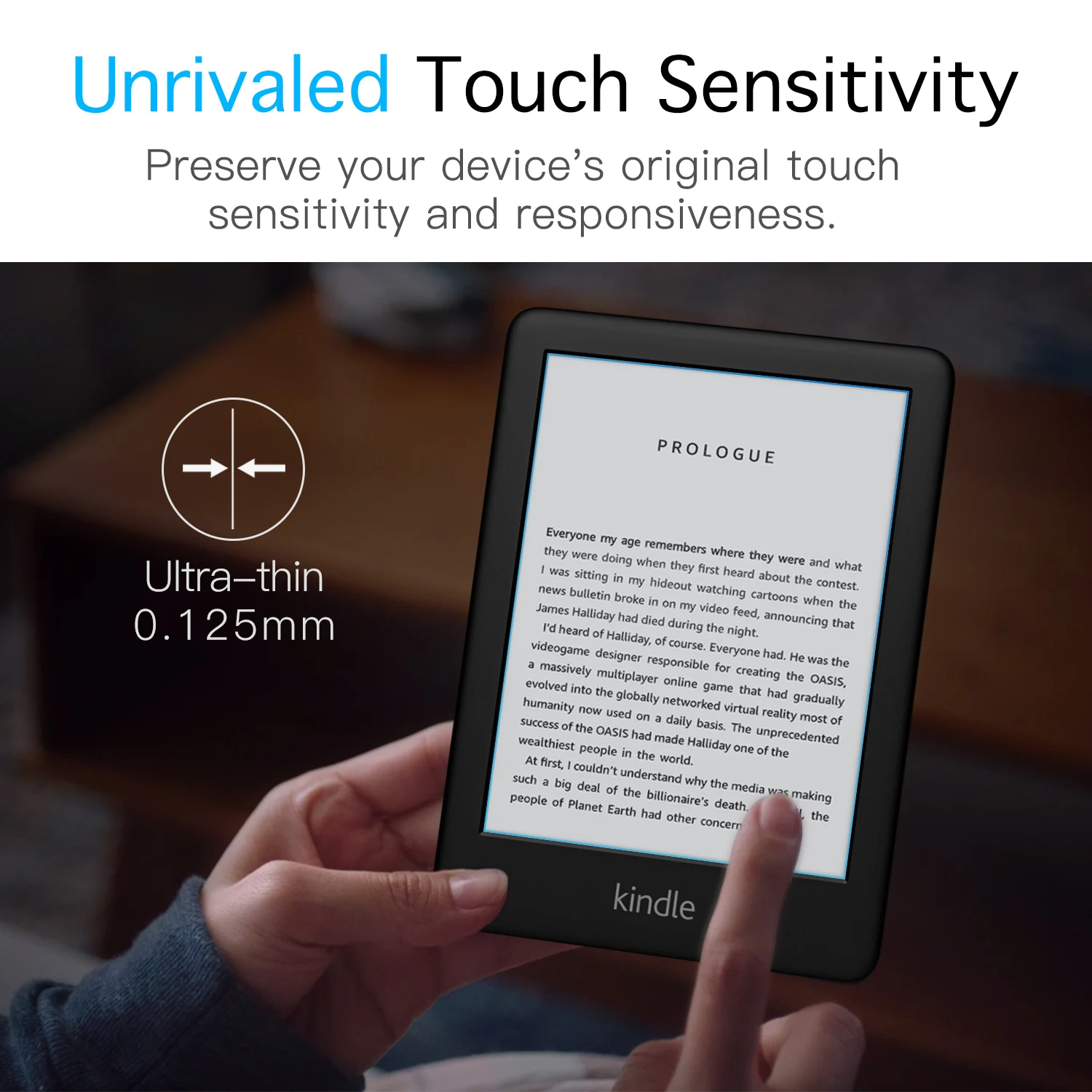 2 Pack Screen Protector for 6" All-New Kindle 11th Generation 2024/2022, Kindle 10th Generation 2019,Full Covera Coverage PET