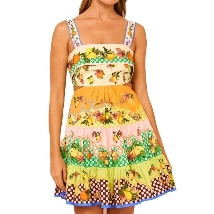 فستان Svel مطبوع عصري مع حزام نسائي كاجوال بتصميم دكتور مرقع شتوي ناعم من مزيج الكتان متوسط التمدد