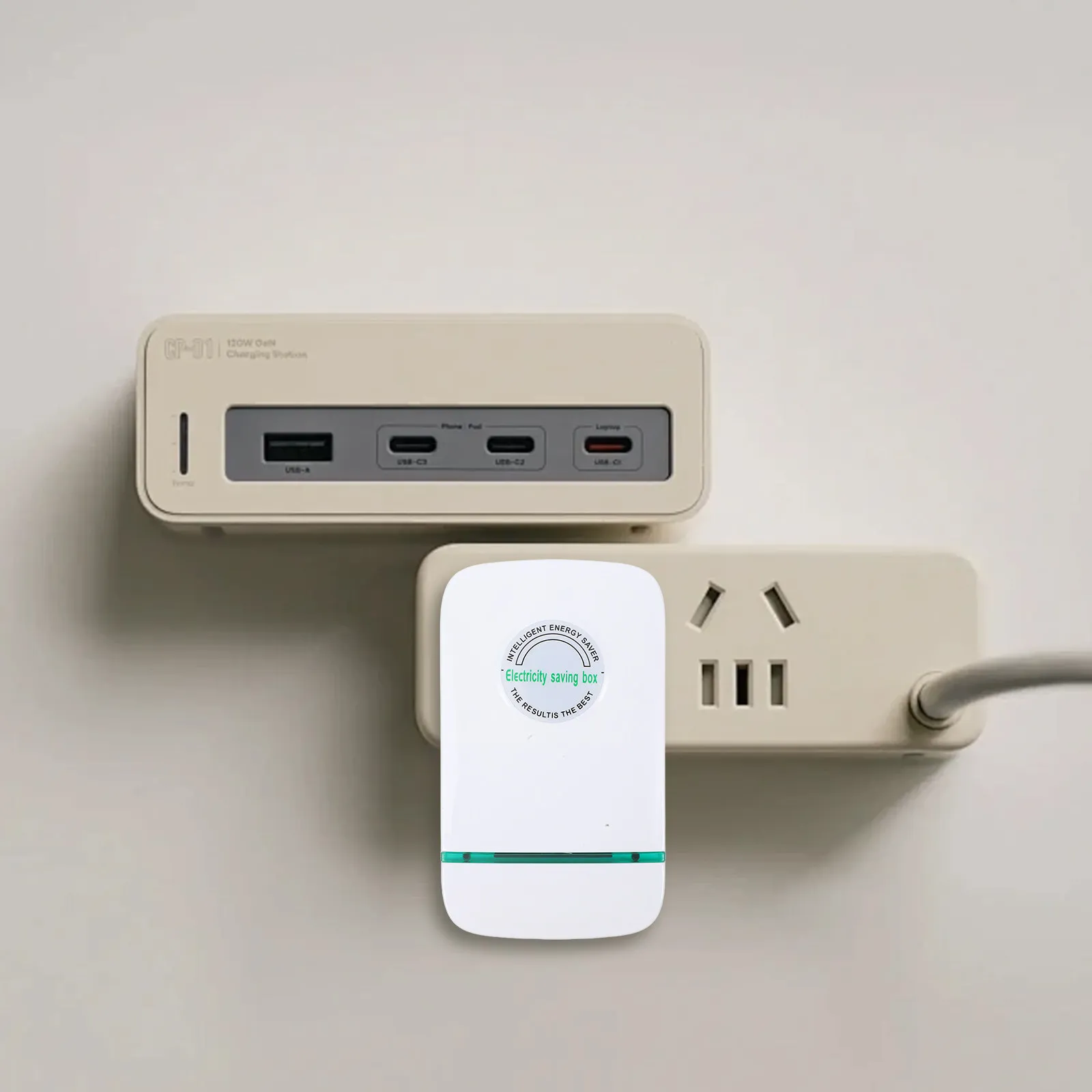 2pcs Energy Saver Power Supply Saving Box Home Efficiency Device Household Electricity Conservation Tool