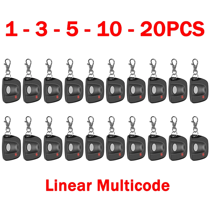 1-20PCS Linear Multicode Remote Control Door Opener MCS308911 MCS412001 MCS414001 1089 3060 3070 3083 Garage Gate Remote Control