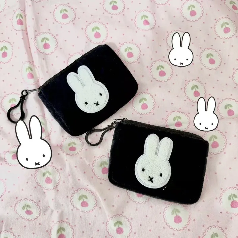 New Kawaii Miffy Rabbit Change Key Bag Cartoon Multi Functional Portable Storage Bag Couple Cute Boys and Girls Gift