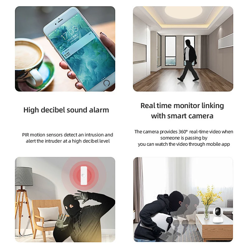 Tuya-Sensor de movimiento Zigbee3.0 PIR para el hogar, Detector de presencia humana, infrarrojo, protección de seguridad, aplicación Smart Life, WiFi