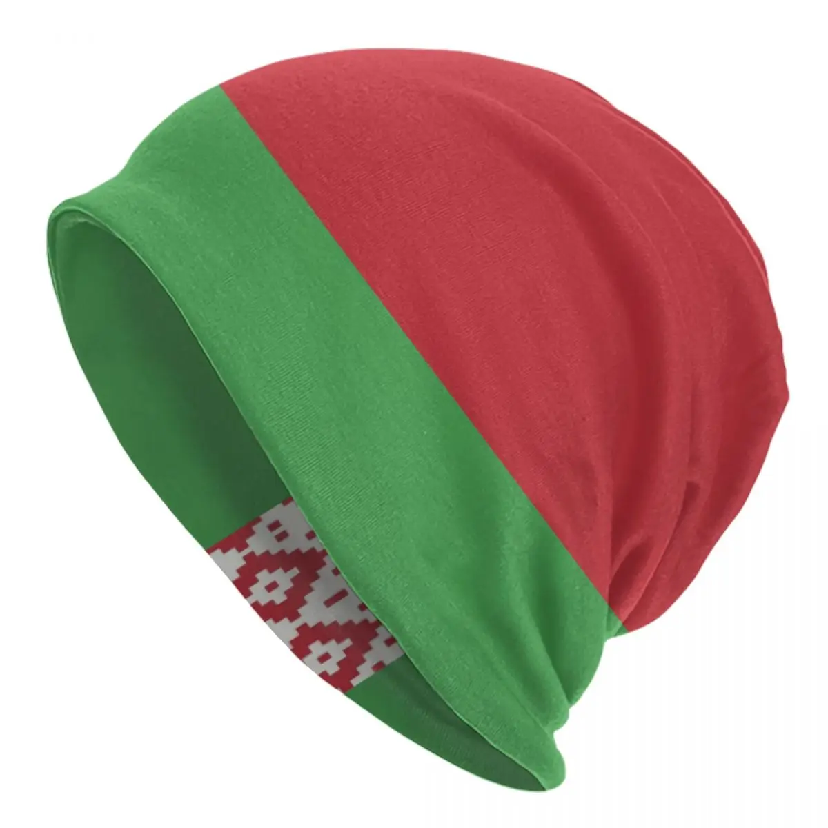 Bandiera della bielorussia Skullies berretti berretti Unisex inverno caldo cappello lavorato a maglia uomo donna strada adulto cappelli cofano berretto da sci all'aperto