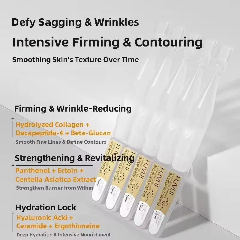 25pcs/box Anti-wrinkles Collagen Serum Face Moisturizing Firming Hydrating Anti-aging Facial Essence Face Skin Care