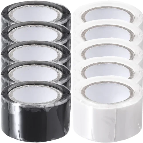 Imagen 2 del producto Cinta aislante de reparación de silicona, fuerte parada de fugas, autoadhesiva sellada, tubería eléctrica de plomería, cinta de manguera de alambre de emergencia