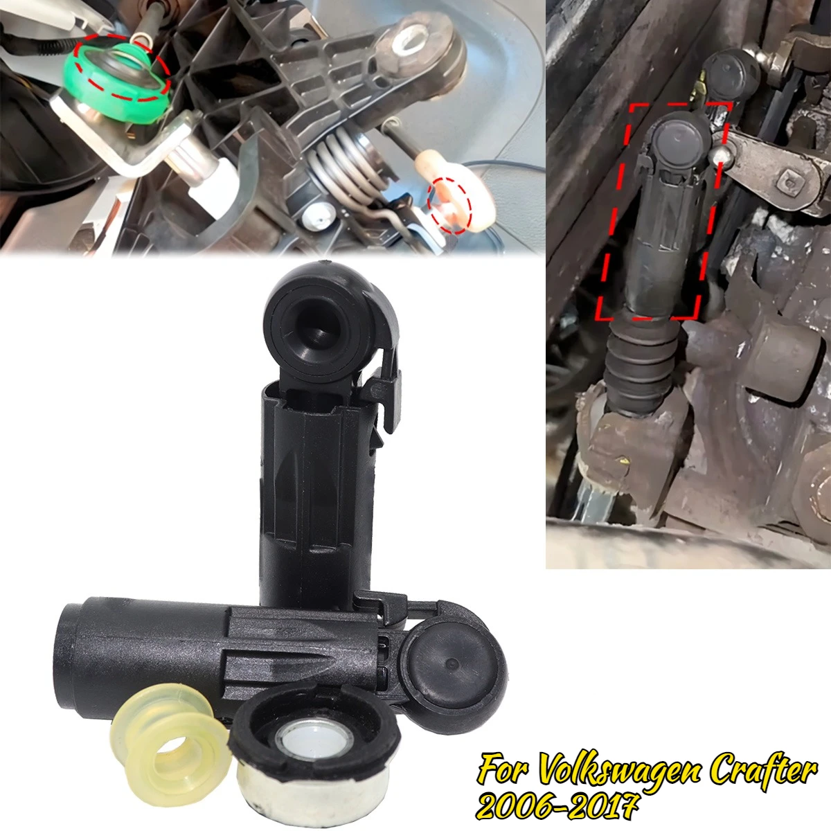 6 Speed MT Gearbox Shift Cable Linkage Control Bushing Collet Shifter Lever Selector End Connect Bush Fix For VW Crafter 2006-17