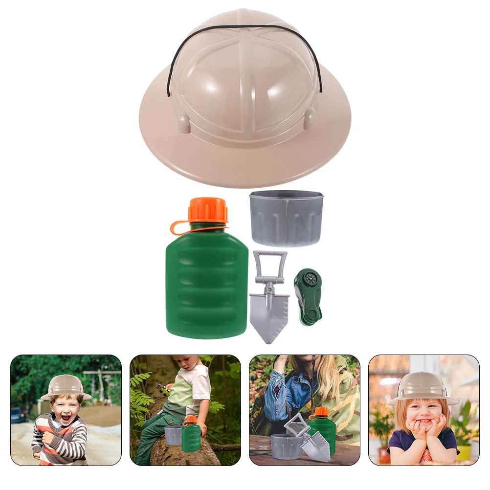 Outdoor Adventure Props Stage Performance Tools Hat Jungle Theme Decor Plastic Decoration Party Child