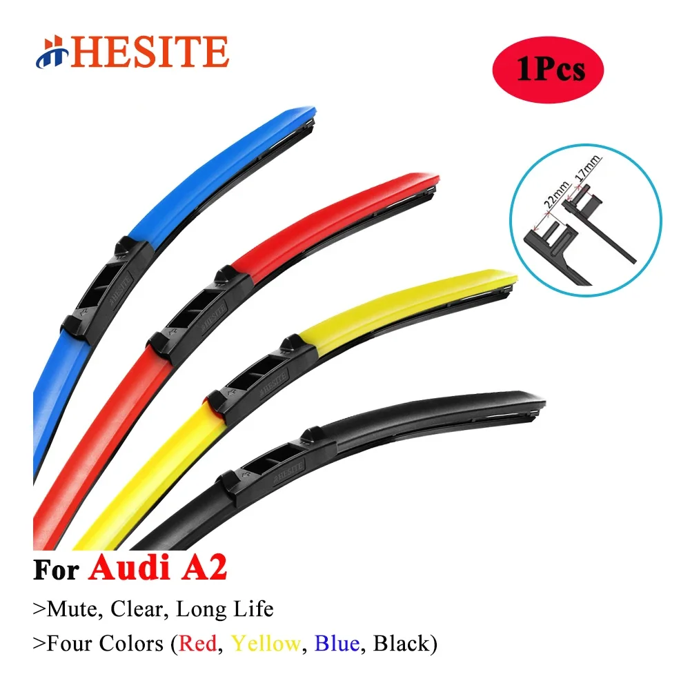 

HESITE Colorful Windshield Wiper Blade For Audi A2 Hatchback 8Z0 2000 2001 2002 2003 2004 2005 Car Exterior Replacement Parts