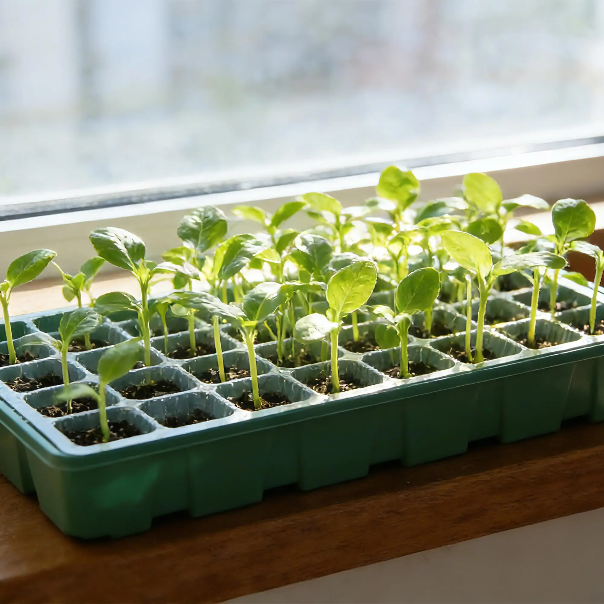 With Transparent Cover Greenhouse And 3 pcs Seed Tray, 40 Holes Cell Propagator Growth Thickening Seedling Start Growth Tray - view 6