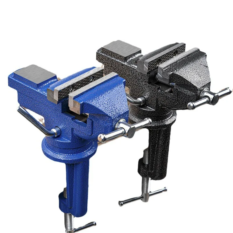 Universal Bench Vice Machine Vise Clamp Full Metal 360 Degree Totatable Small Swivel Base Clamp-on Bench Vise For Woodworking