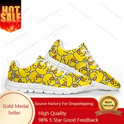 Tênis personalizados de pato amarelo, Sapatos casuais feitos sob medida, Tênis para casais, Homens e mulheres, Adolescentes e crianças, Alta qualidade