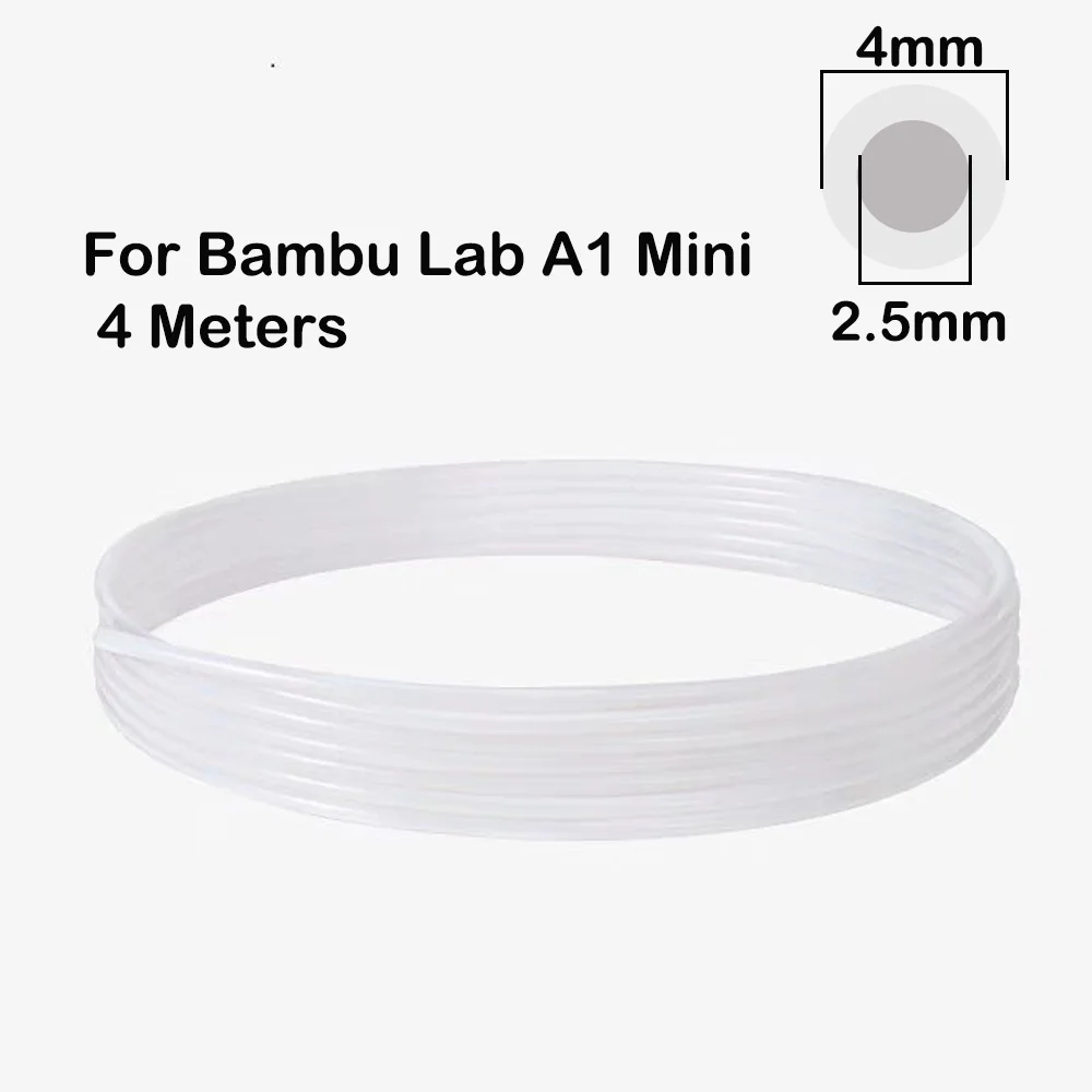 

Для лабораторного 3D-принтера Bambu, ПТФЭ Подающая труба ID2.5MM OD4MM X1/P1 series AMS Hub Teflonto Tube