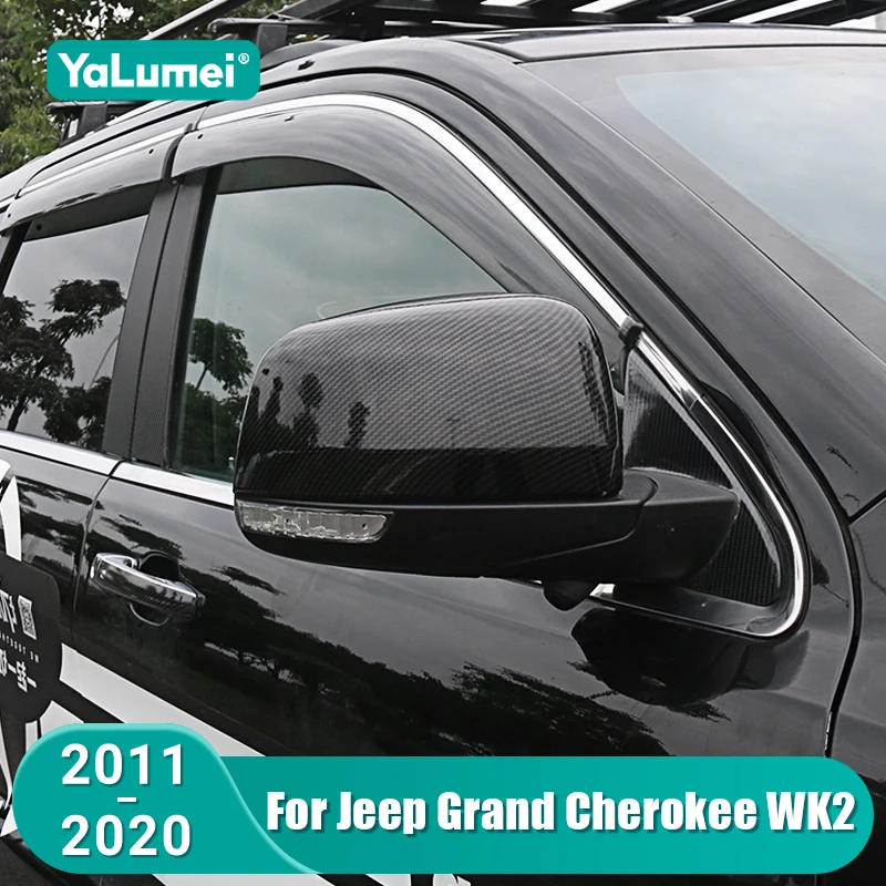 

For Jeep Grand Cherokee WK2 2011 2012 2013 2014 2015 2016 2017 2018 2019 2020 Car Side Rearview Mirror Cover Trim Accessories