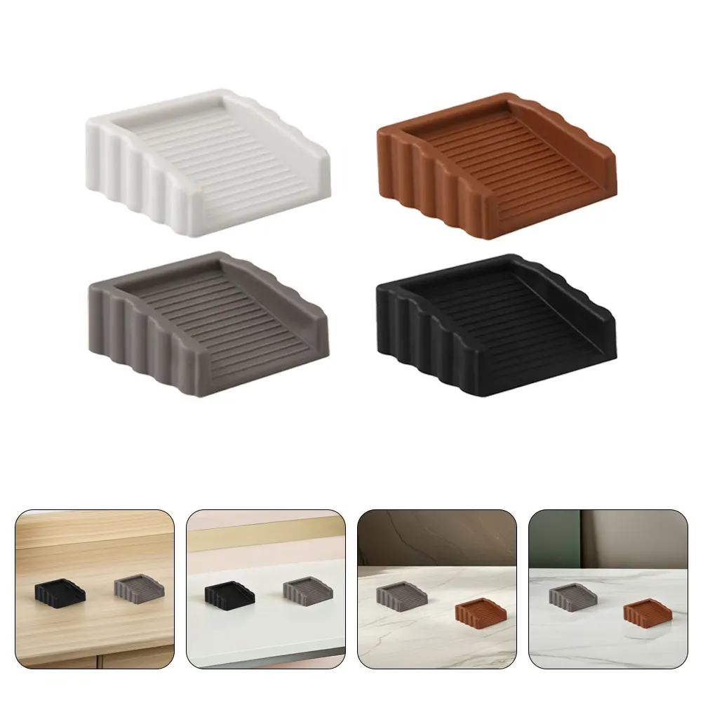 

8pcs Stopper Wedge Heavy Duty Tpr Floor Door Stops Bedroom Office Home Security Windproof Noise Resistant