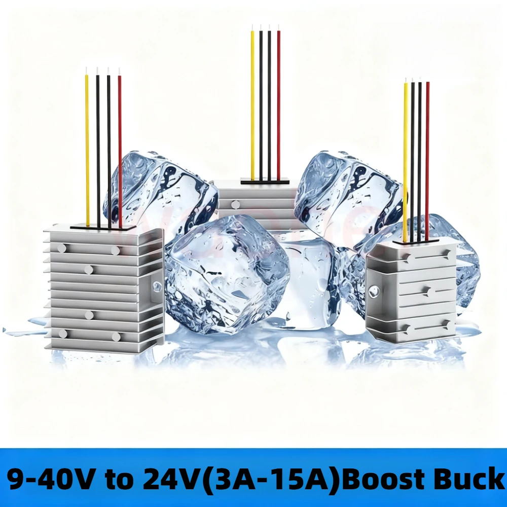 

9-40V 14.6V 19V 28V to 24V 2-15A DC DC Boost Buck Converter Stabilizer Voltage Transformer Car Power Supply Regulator for Cars