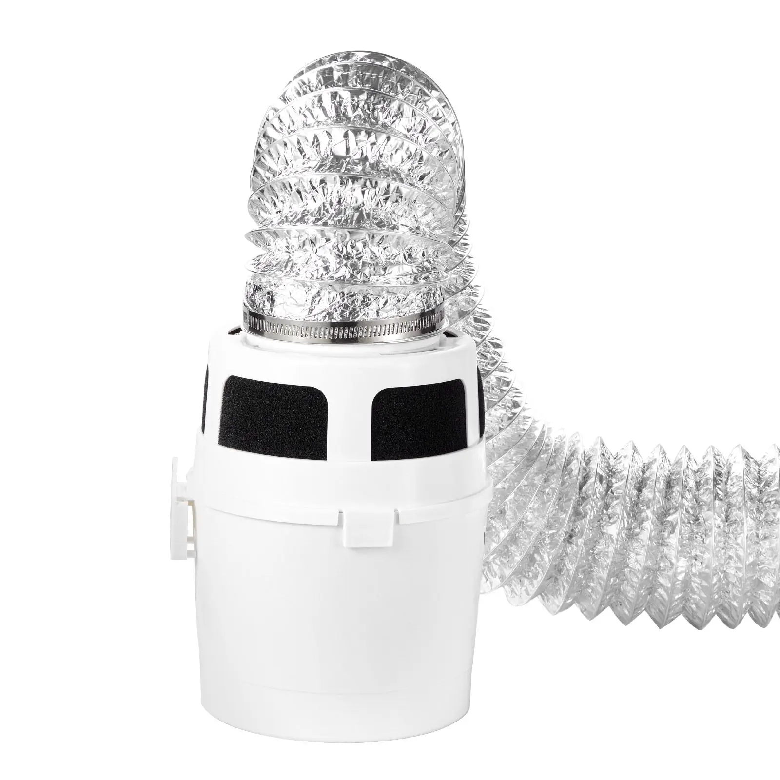 3-in-1 Indoor Dryer Vent Kit, with Bucket for Electric Dryer with 4-Inch by 5-Feet Extendable Exhaust Hose, Premium Quality & Light Weight & No Extra Accessories Required for Apartments, RVs