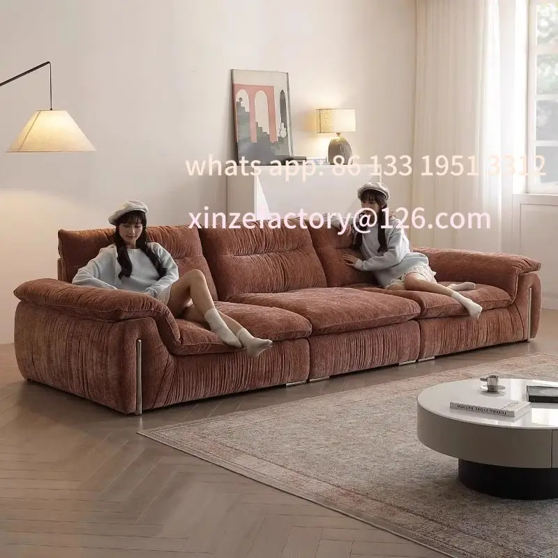 

Customizable Sofa Modern Simple Living Room Straight Row Backrest Flexible Adjustable