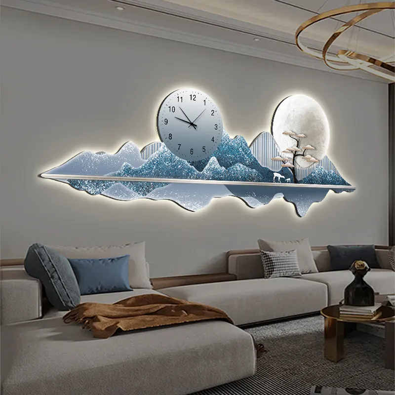 Reloj de Pared Digital de Diseño, Relojes de Pared LED de Lujo para Sala de Estar, Relojes de Pared Creativos para Restaurantes, Dormitorios, Decoración de Pared