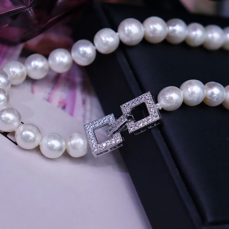 

083 Supply Natural Freshwater Pearl Necklace for Women Versatile Classic Elegant Fashion Jewelry Gift