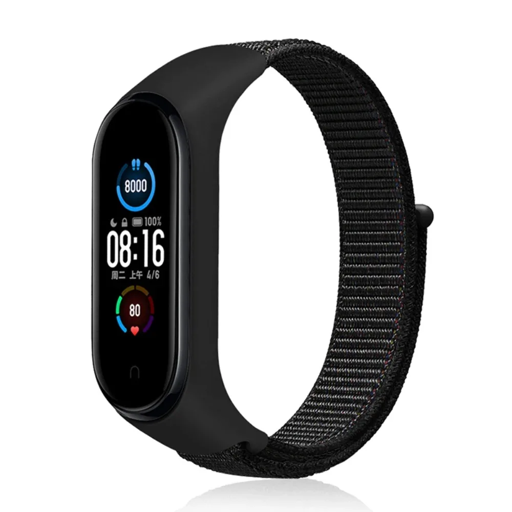 حزام نايلون لـ Xiaomi Mi Band 7 6 5 4 3 Smartwatch مريح للتنفس معصمه لـ Xiaomi Mi Band 7 6 5 4 3 حزام سوار #3