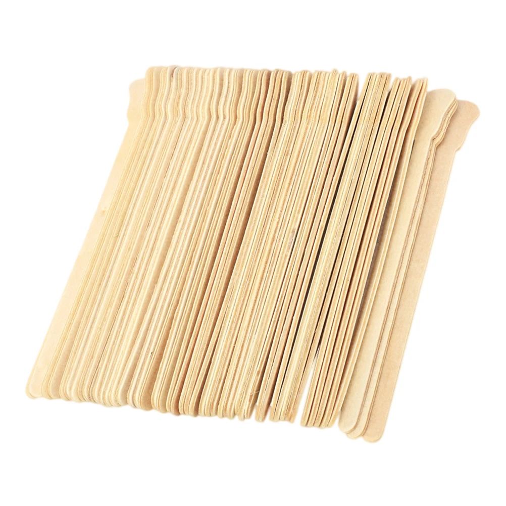 

100 Pcs Wooden Wax Rods for Hair Removal Salon Home Use Disposable Stirring Sticks Body Beauty Accessories Esthetician Tools