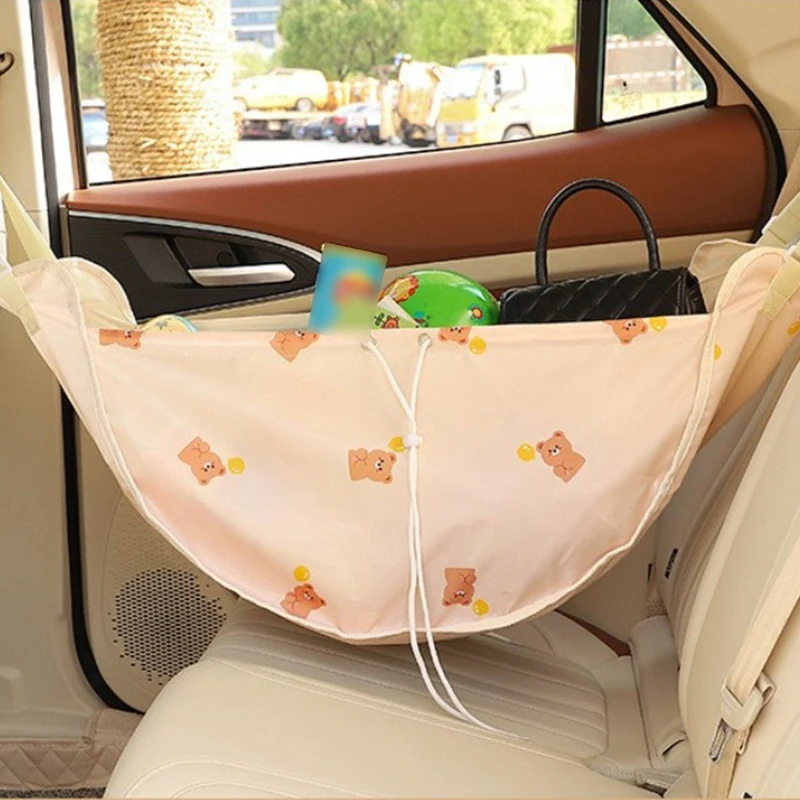 Portable Mommy Bag Large Capacity Hanging Car Seat Back Storage Bag Stroller Baby Items Organizer String Travel Bag for Mom