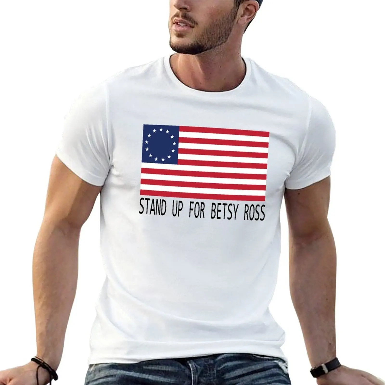 rush betsy ross limbaugh Gift - Stand Up For Betsy Ross T-Shirt Short sleeve tee shirts graphic tees t shirts men