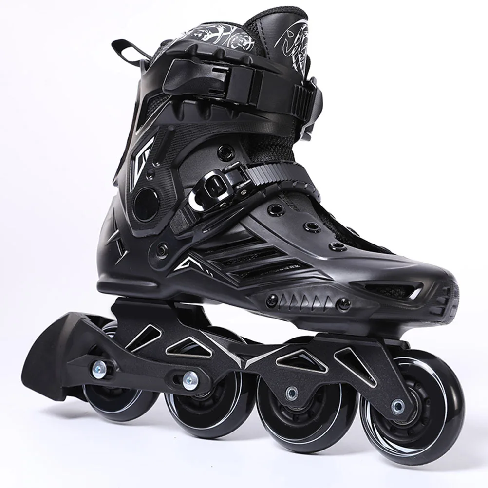 

2pcs Inline Skate Brake Pads Roller Skate Brakes Black Plastic Toe Stops Universal Adjustable Skates Accessories