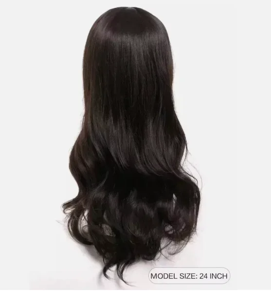 أزياء جديدة بريق المرأة براون الباروكات المتموجة 24In #5