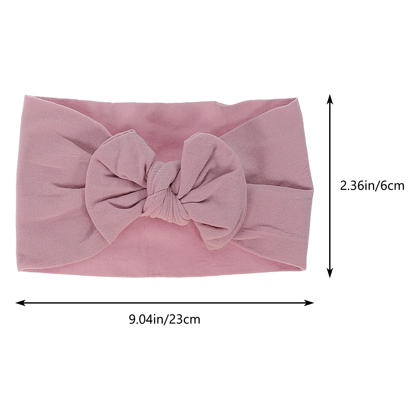 6 قطع من عصابات رأس الأطفال اللطيفة على شكل فيونكة للفتيات الصغيرات من النايلون المرن وإكسسوارات شعر قابلة للتمدد للأطفال