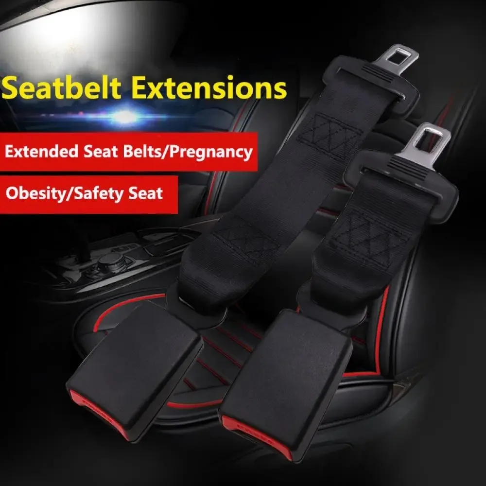 Heavy Duty Universal Seat Belt Extender Clip 20-22MM Tongue Adapter Safety Buckle Adjustment Quick Lock Car Truck Accessory