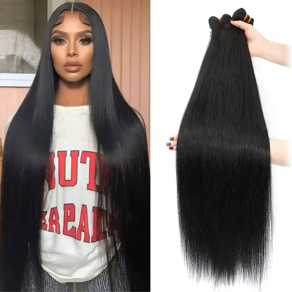 Paquetes de cabello humano remy lacio, 1/3 piezas, para coser, extensión de cabello