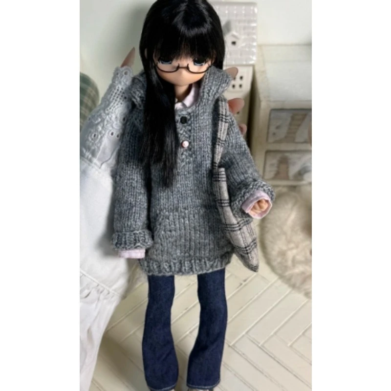 Customized 1/6 Scale Fashionable Female Sexy High Waisted Flared Jeans about 30cm  FR2 OB27 Ob22 Ob24 Action Figure Model