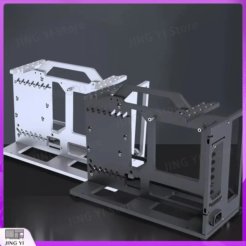 Mini ITX Computer Case Aluminum Gaming PC Chassis Small Form Factor SFF Tower Support RTX 3070 GPU Compact Desktop Box