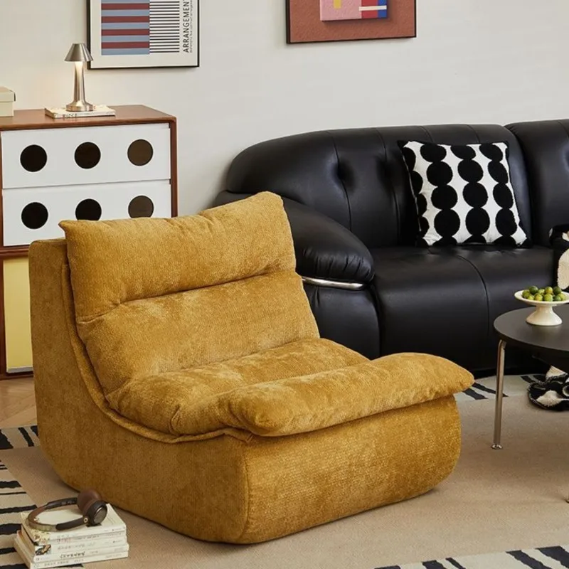 Lazy Sofa Can Sleep And Lie Down Small Balcony Living Room Backrest Chair Study Bedroom Single Leisure Chair Tatami