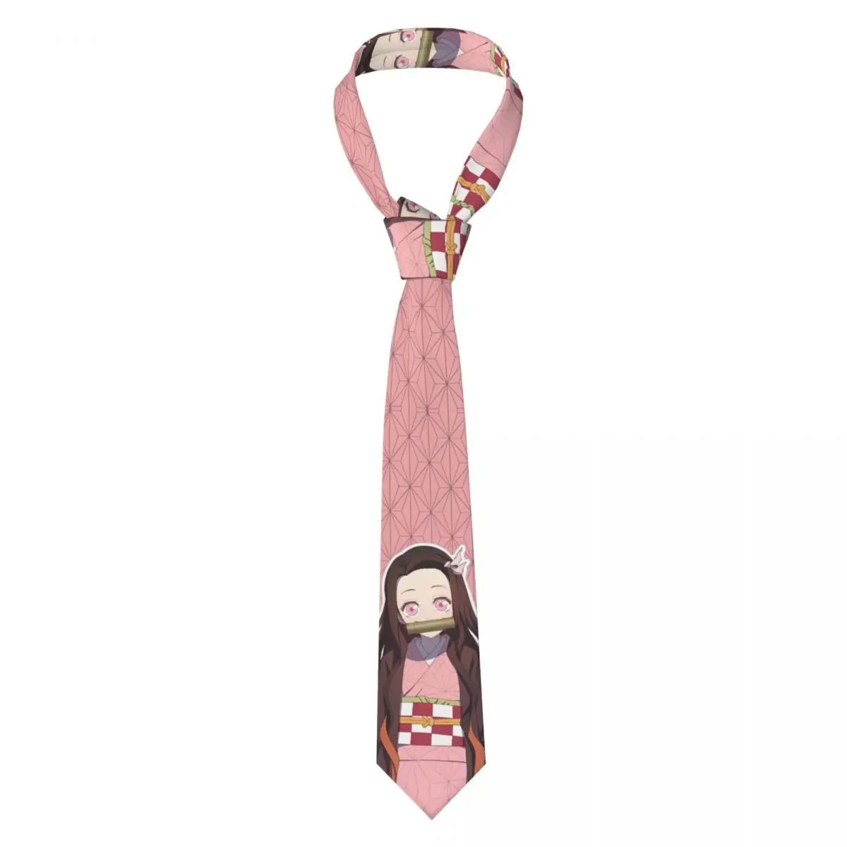 

Anime Demon Slayer Nezuko Kamado Neckties Men Women Polyester 8 cm Neck Tie for Men Fashion Classic Accessories Gravatas Party