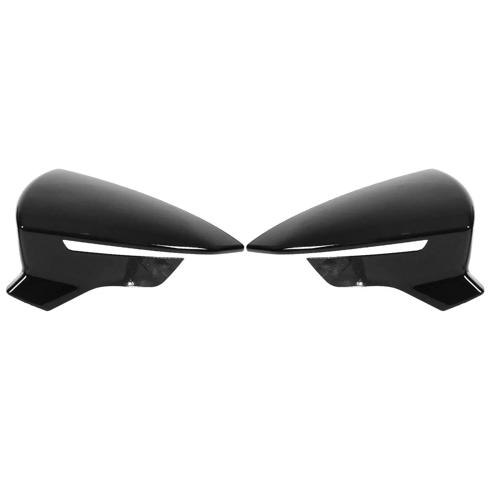 Pair Rear View Mirror Protective Covers Left Right Replacement for SEAT Leon Mk3 5F ST 2013-2019Carbon Style