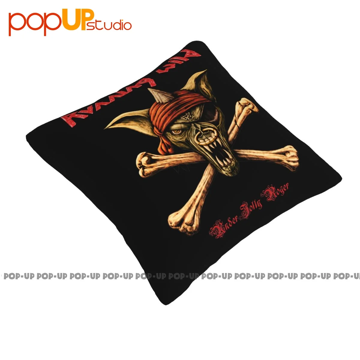 Modern Running Wild 'Under Jolly Roger (Crossbones) Pillowcase Throw Pillow Cover Printed Anti-Mite Anti-Bacterial