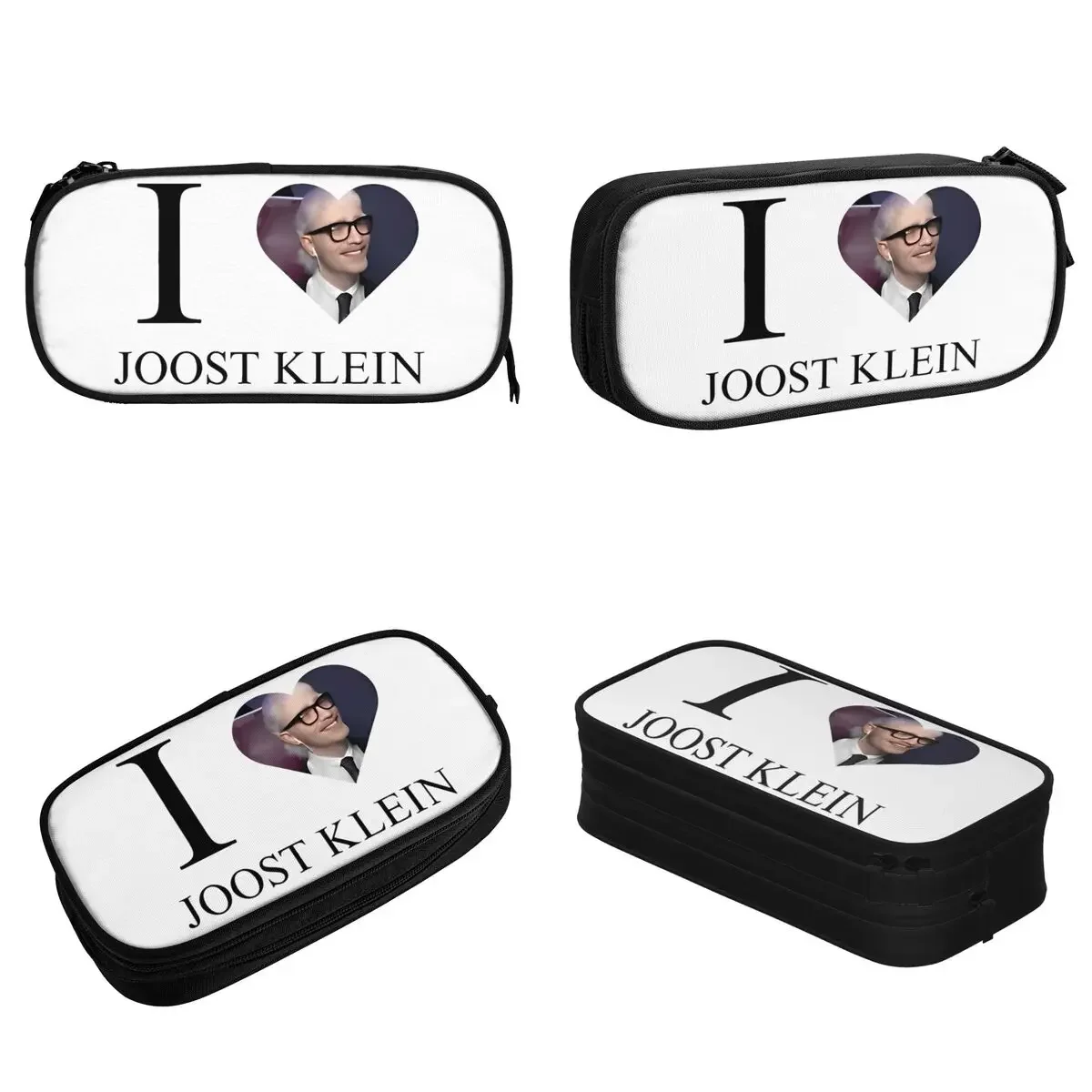 I Love Joost Klein Cute Pencil Case Pen Holder Bags Student Large Storage Students School Zipper Pencilcases