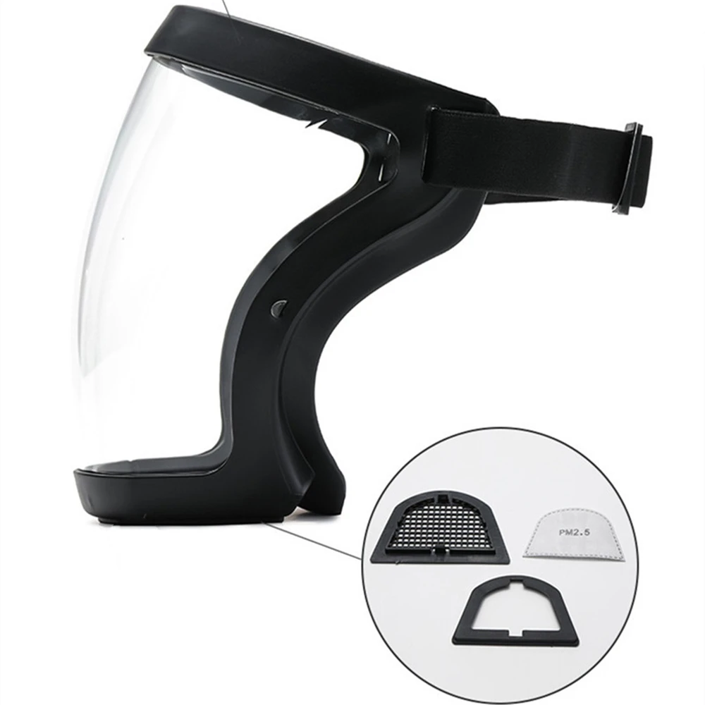 Face Shield Eyeshield Dust Cover Motorcycle Moto Cycling Biker Goggles Full Face Dustproof Welding Safe Plastic Mask Air Soft
