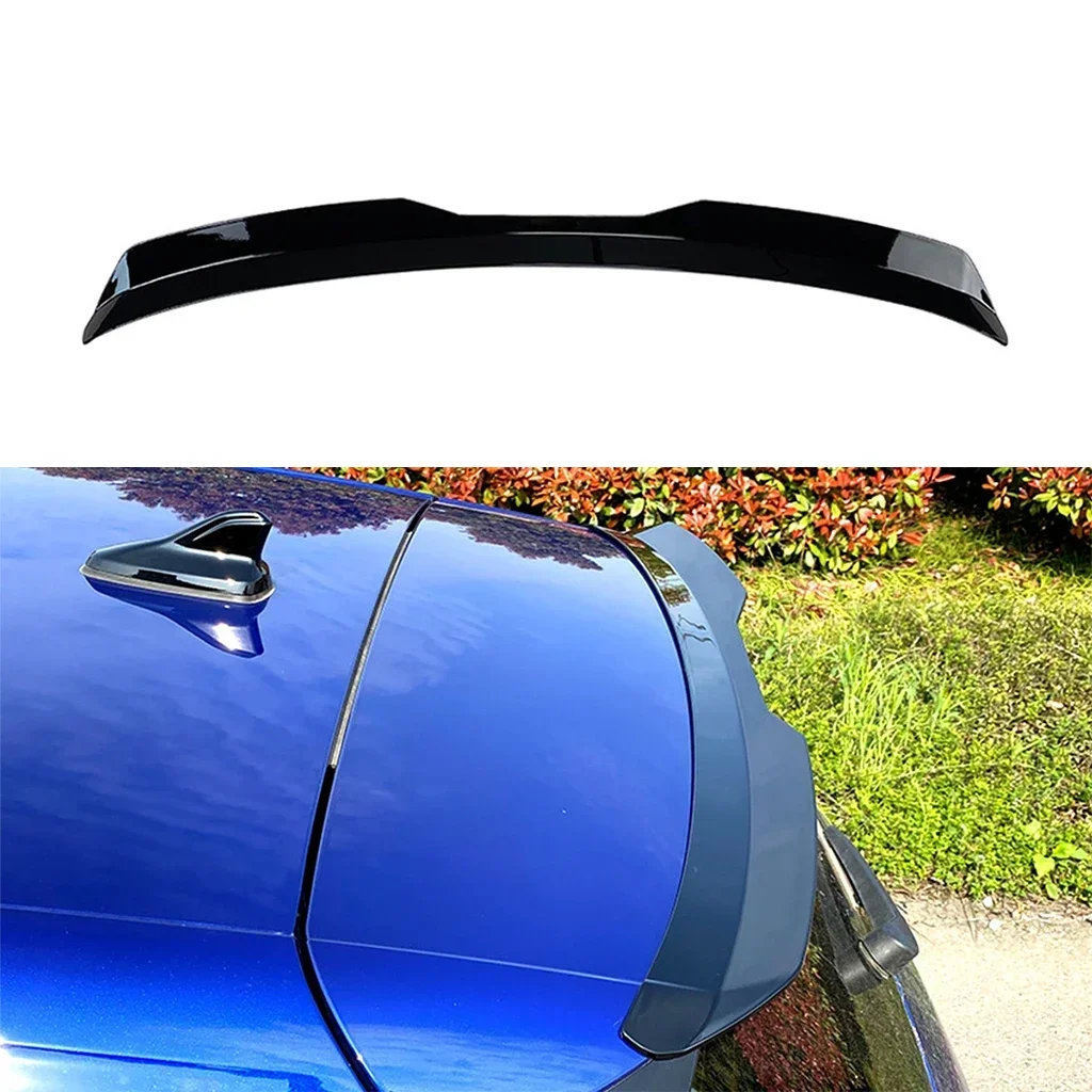 

New！ Rear Trunk Roof Lid Spoiler Wing Tail Tailgate Splitter Lip Spoilers For Volkswagen Golf 8 MK8 2020 2021 2022 Glossy black