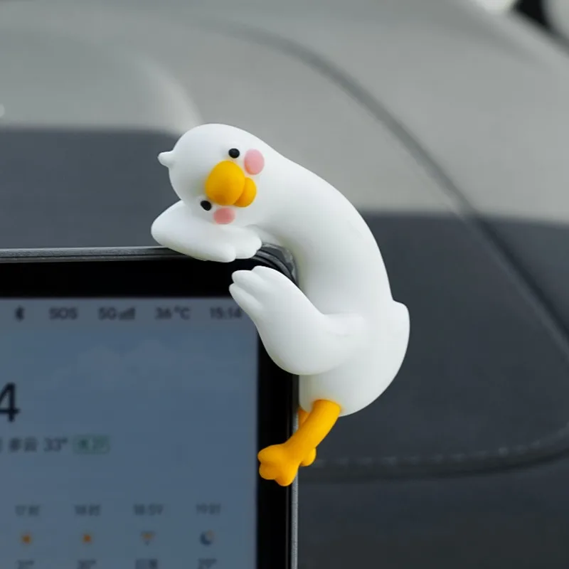 New Car Decorative Duck Ornament - For Car, Medium Truck, and SUV Center Console and Front Console, Fun Poses to Relax Your Mood