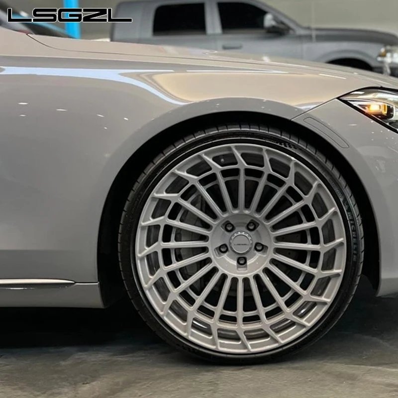 Custom forged  wheel 19 20 21 22 24 26 inch wheel multi spokes 5x114.3 5x112 5x130 passenger car wheel for tesla benz bmw audi