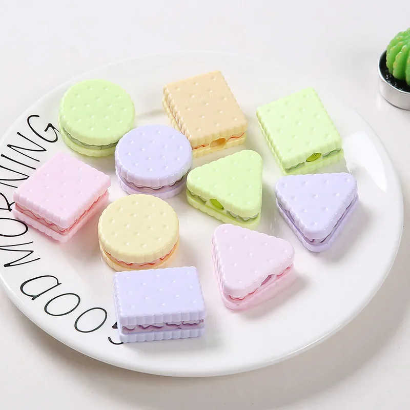 1 шт. случайный цвет точилка для карандашей Kawaii школьные принадлежности канцелярские товары студенческий приз детский подарок сэндвич печенье