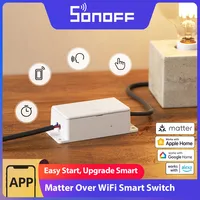 SONOFF BASIC-1GS Matter Over WiFi interruptor inteligente protocolo básico Gen5 Matter superficie táctil grande trabajo confiable con ecosistema Apple
