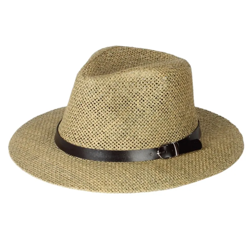 

Summer Outdoor Sunshade Ladies Wide-brimmed Men Gorras Beach Panama Paper Straw Hats For Women