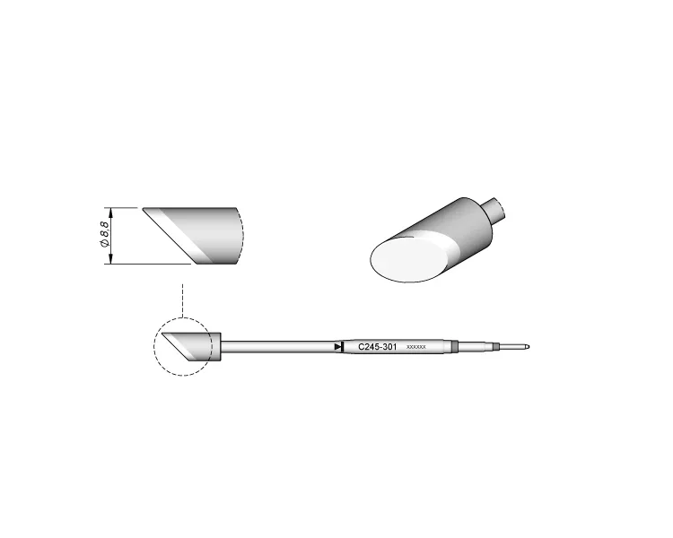 For C245-951 C245-405 C245-845  Soldering Iron Tips Specialized Replaceable Adapter For JBC T245-A Handle C245 Series