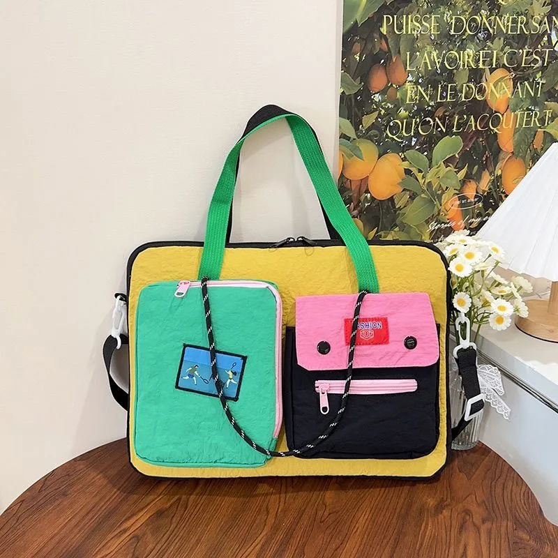 Dopamine Laptop 14/15.6/16 Inch Laptop Storage Bag Colorful Korean style Ipad Macbook Air Case Storage Bag Student Stationery