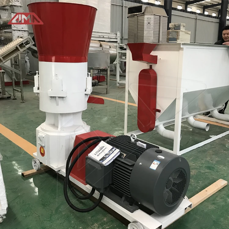 900-1000kg/h Hay grass pelletizing granulator feed processing line poultry feed making machine chicken feed pelletizer machine