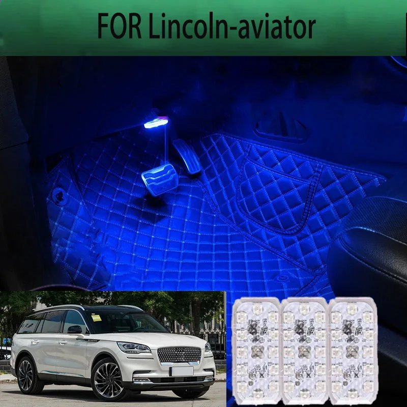 

FOR Lincoln-aviator LED Car Interior Ambient Foot Light Atmosphere Decorative Lamps Party decoration lights Neon strips
